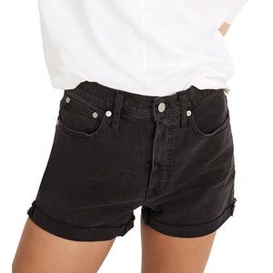 Madewell High Waist Raw Hem Denim Shorts
